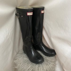 Hunter Tall Boots Black size 8